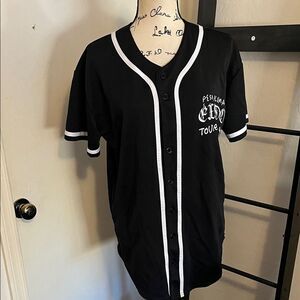 Peso Pluma Ciodo Black Baseball Style Button Closure Tour 2024 Shirt Music